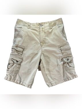 Vintage Ocean Pacific OP Cargo Shorts Men's 30 Beige Y2K Baggy Skater Baggy